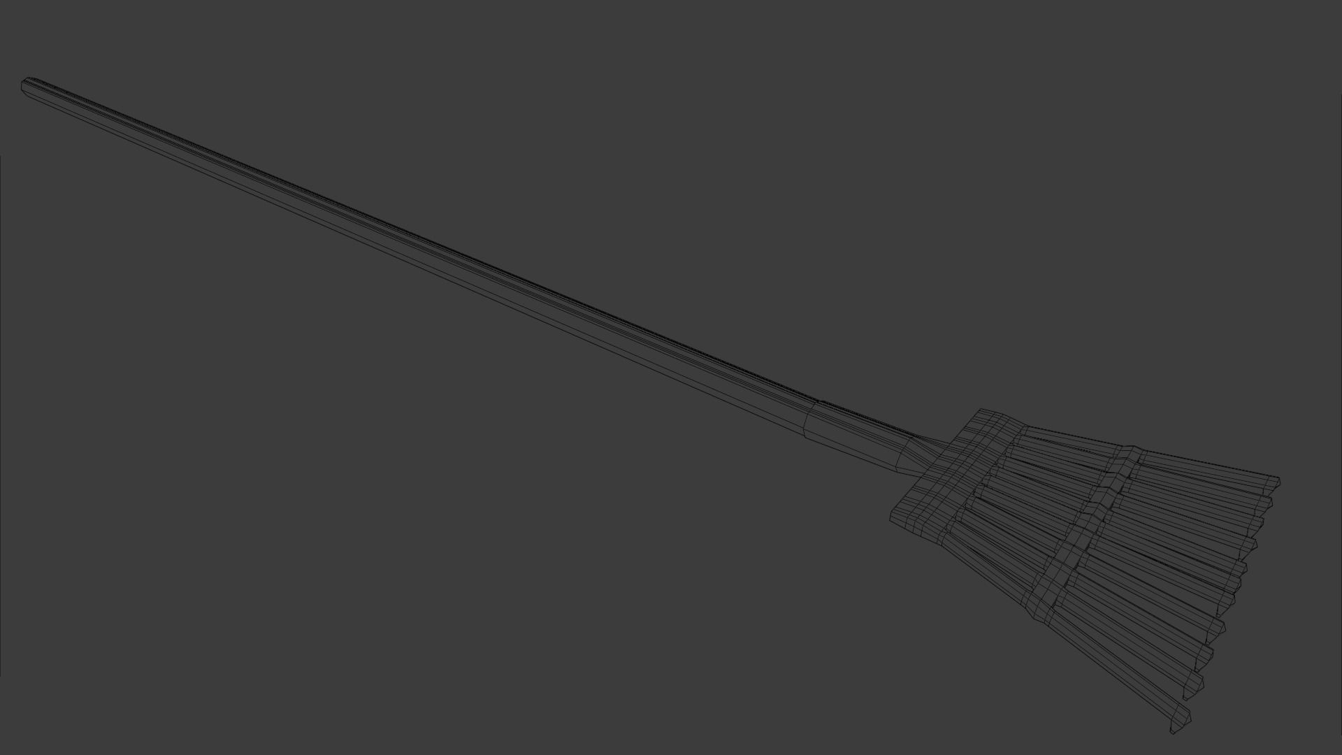 Basic Rake Low-poly 3D model_11