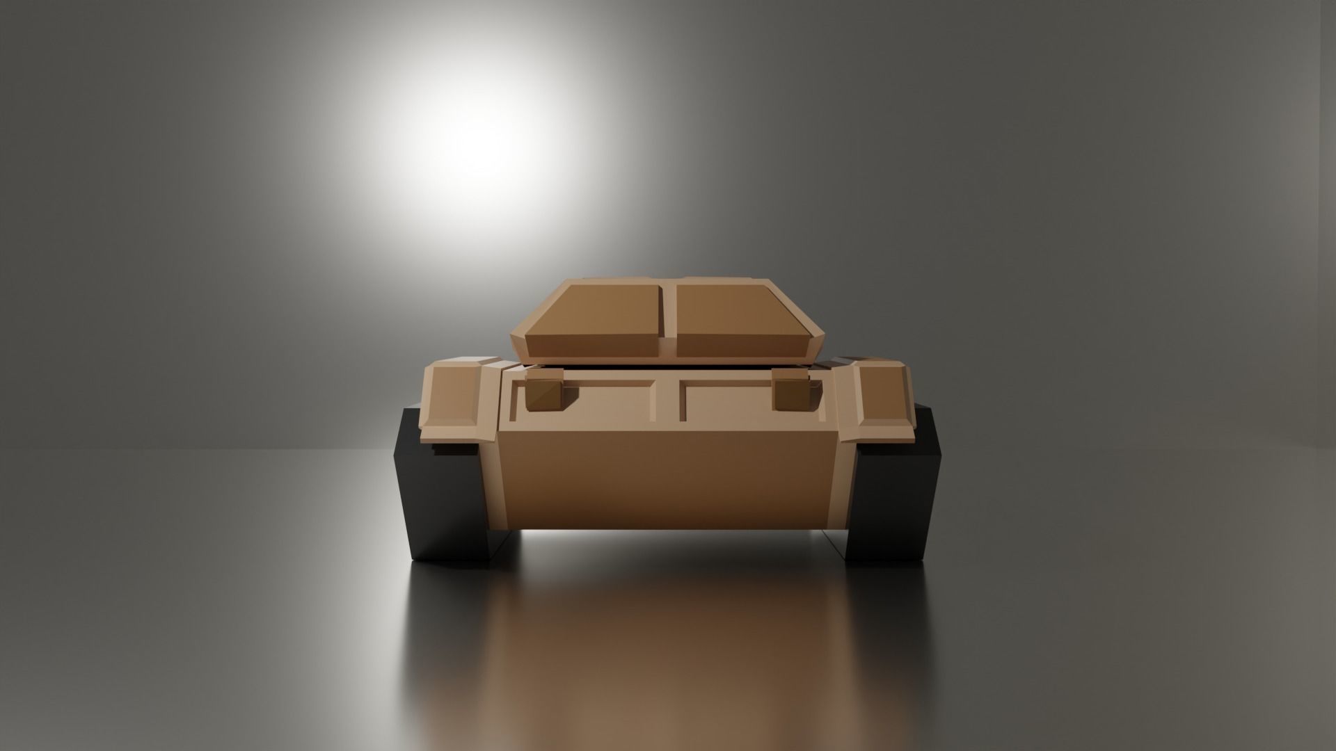 Sci Fi Tank Low-poly 3D model_14