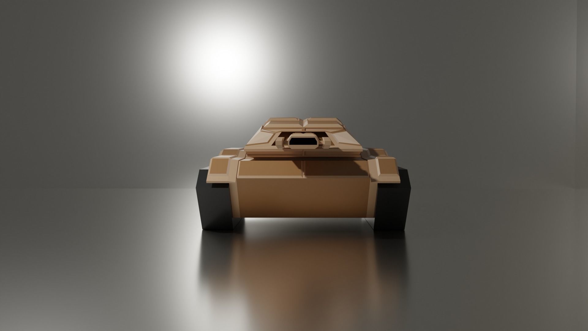 Sci Fi Tank Low-poly 3D model_11