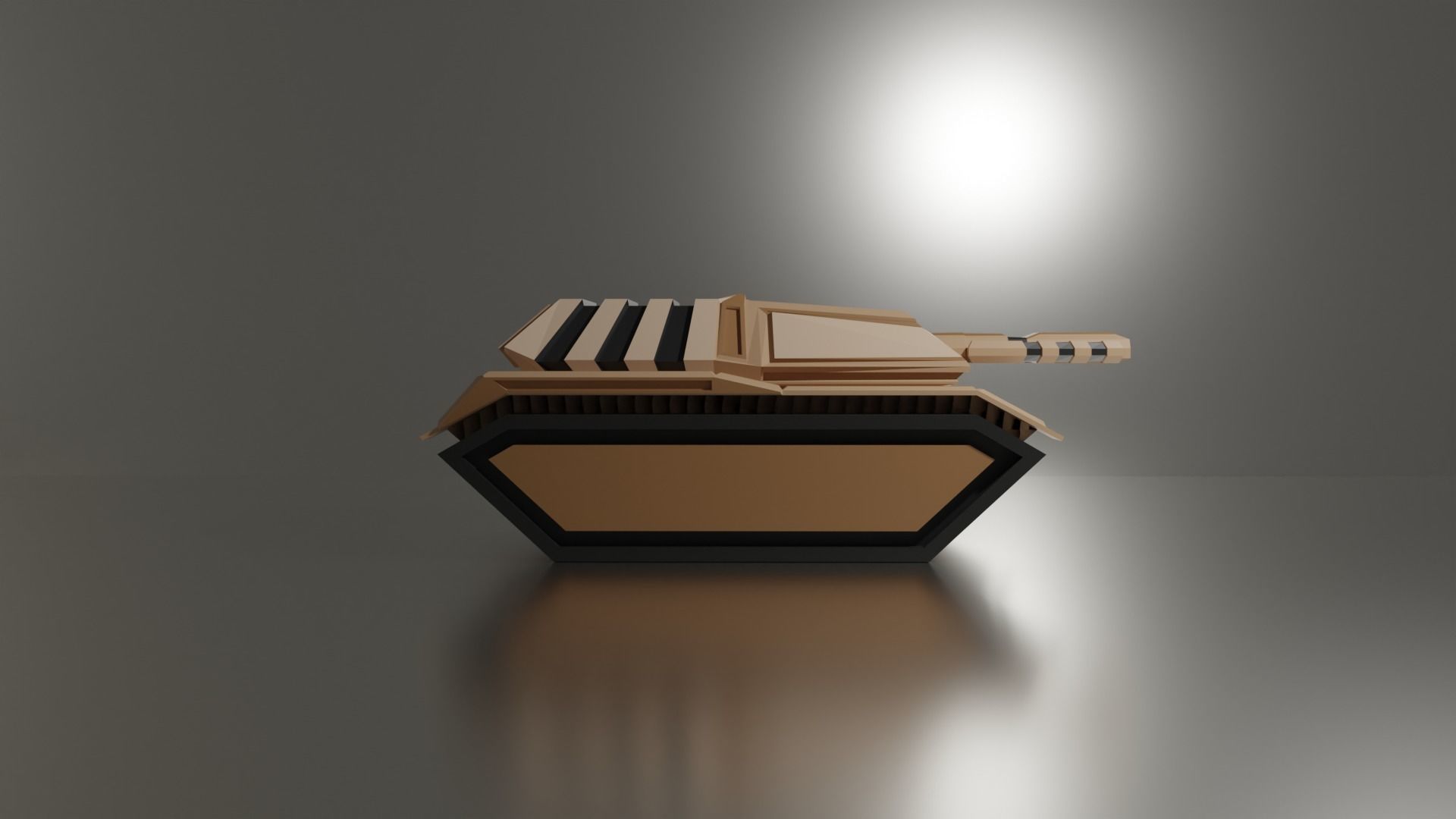Sci Fi Tank Low-poly 3D model_12