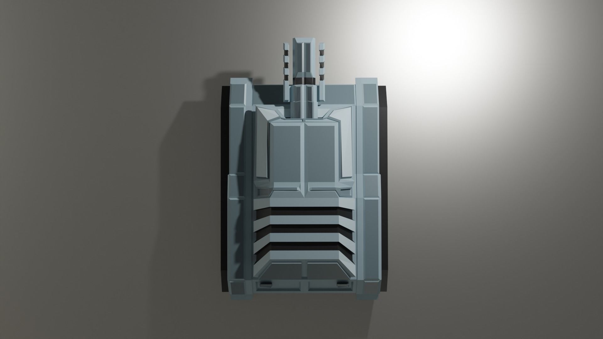 Sci Fi Tank Low-poly 3D model_6