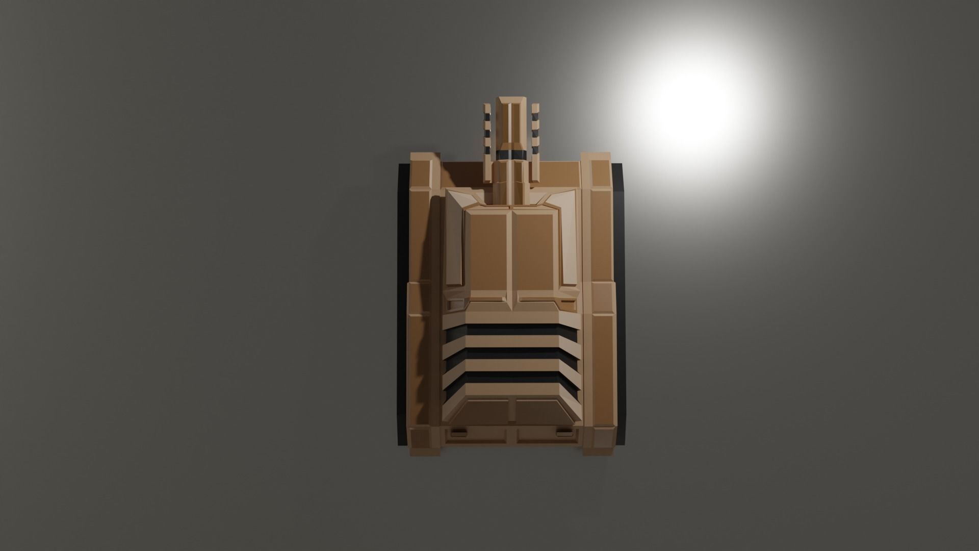 Sci Fi Tank Low-poly 3D model_13