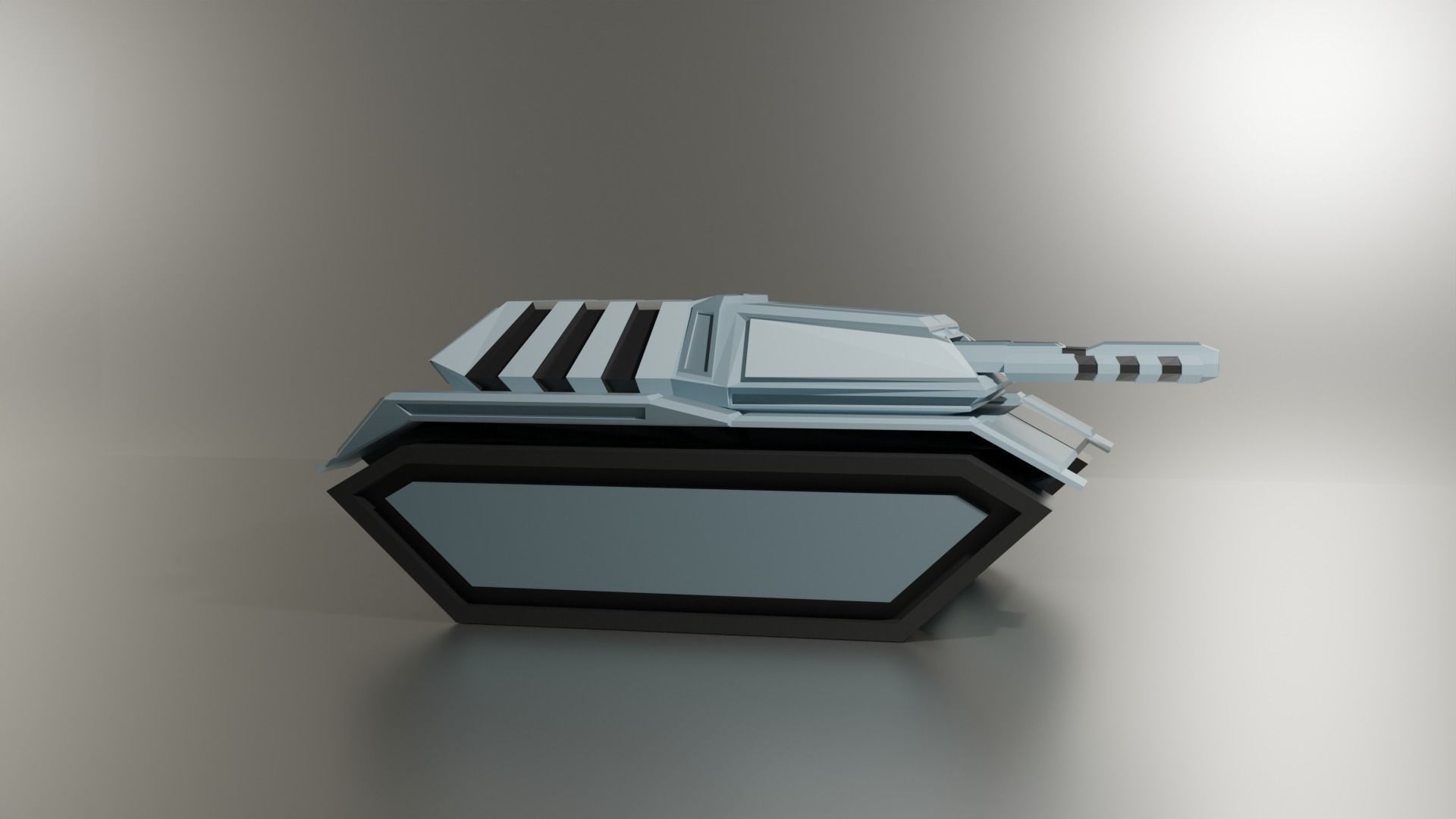 Sci Fi Tank Low-poly 3D model_5