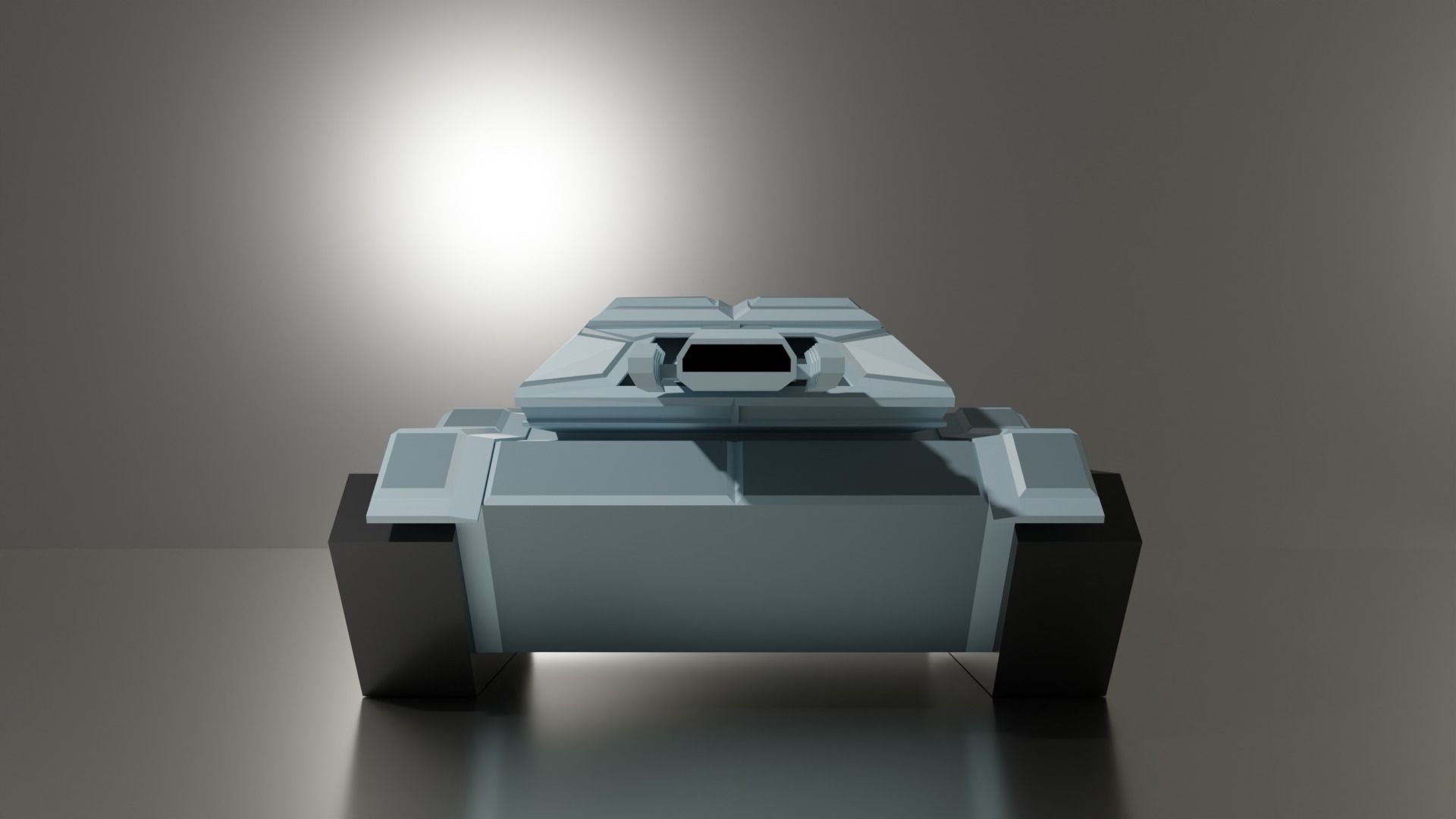 Sci Fi Tank Low-poly 3D model_3
