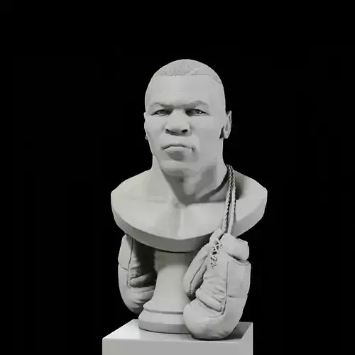 MIke Tyson 3D Bust for printing