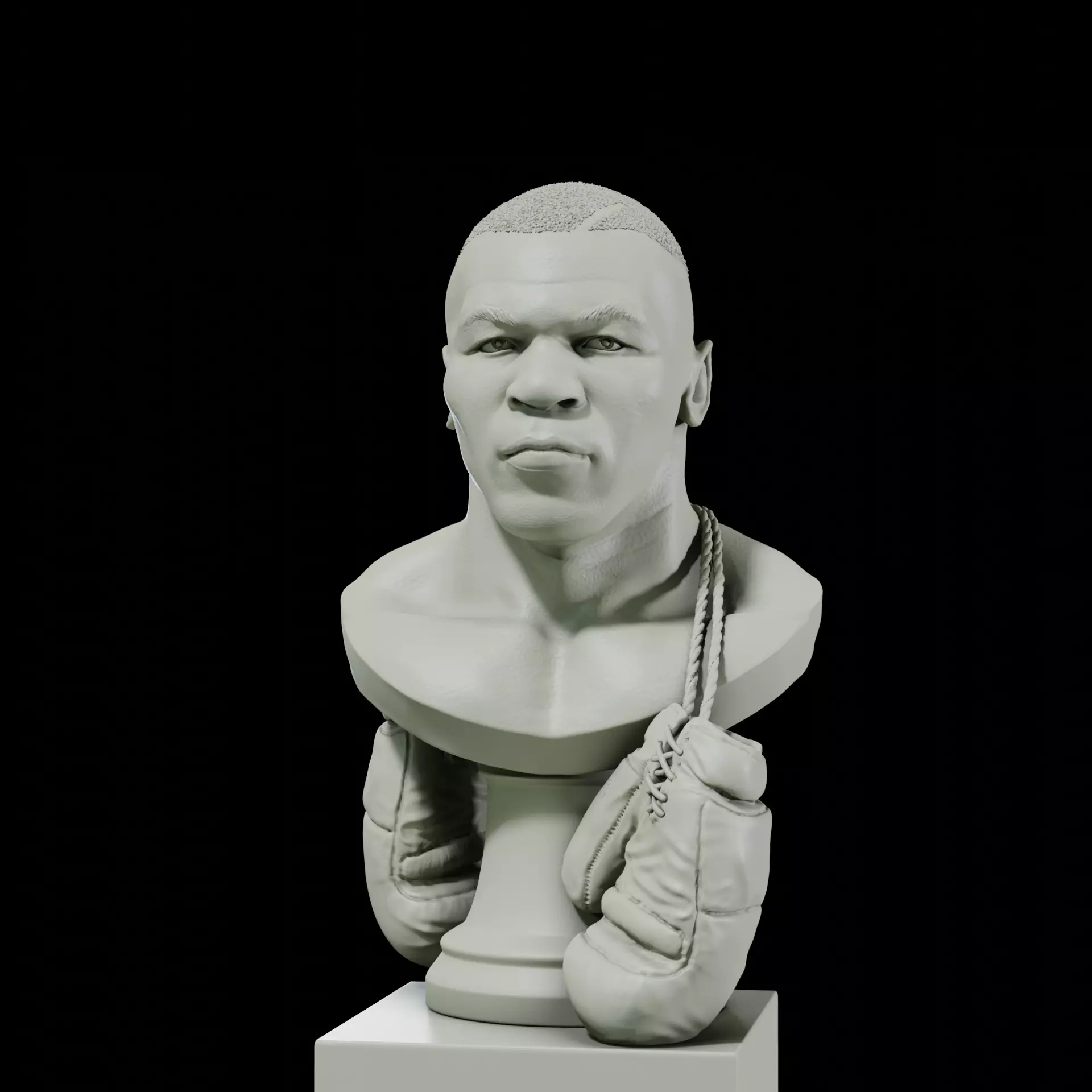 MIke Tyson 3D Bust for printing 3D print model