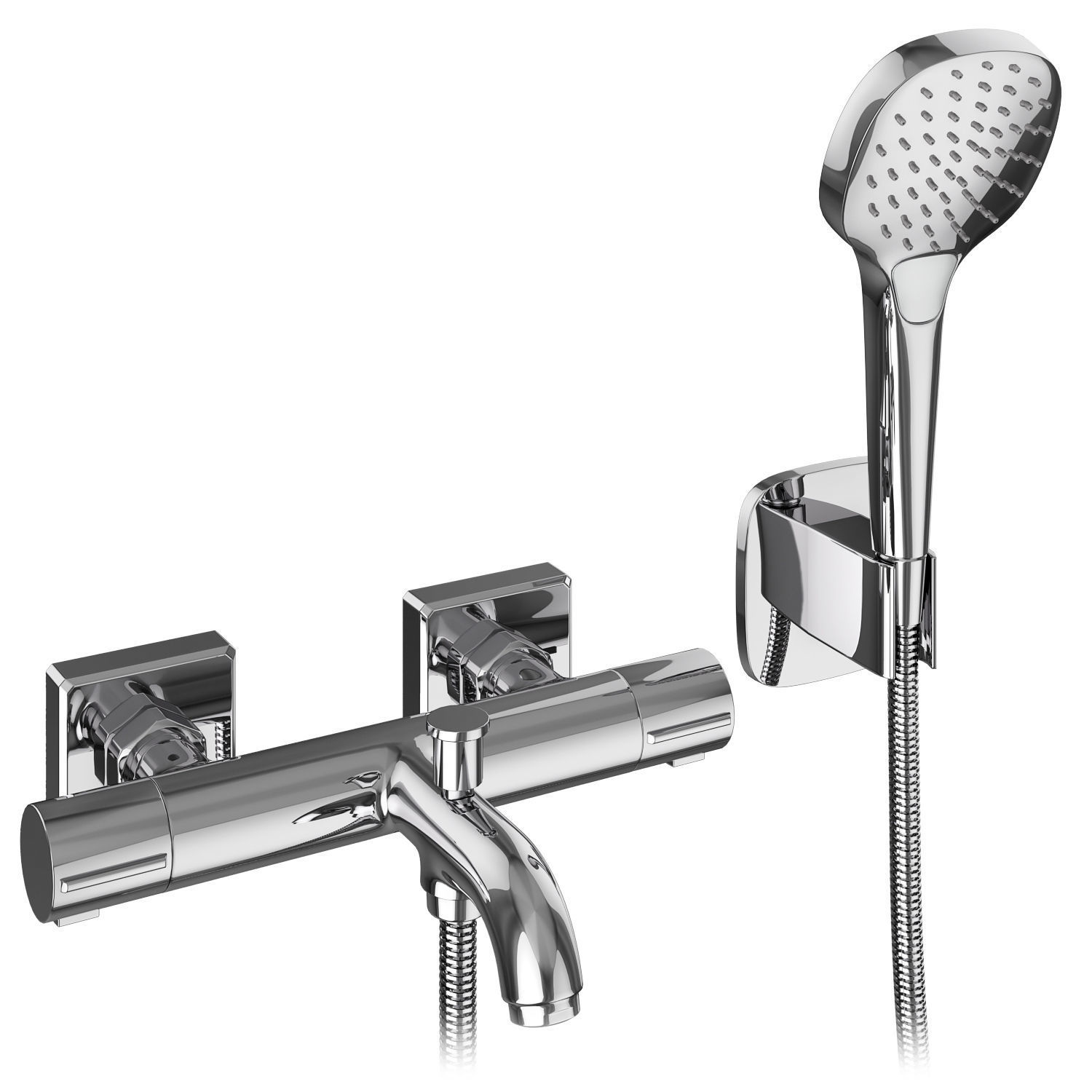 Faucets and shower systems Hansgrohe set 172 3D model_8