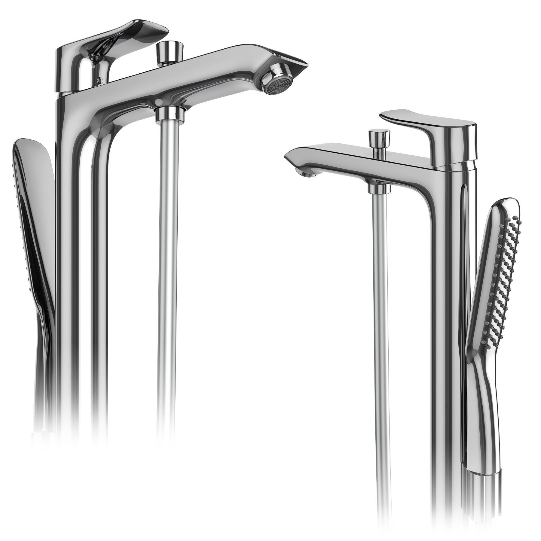 Faucets and shower systems Hansgrohe set 173 3D model_5
