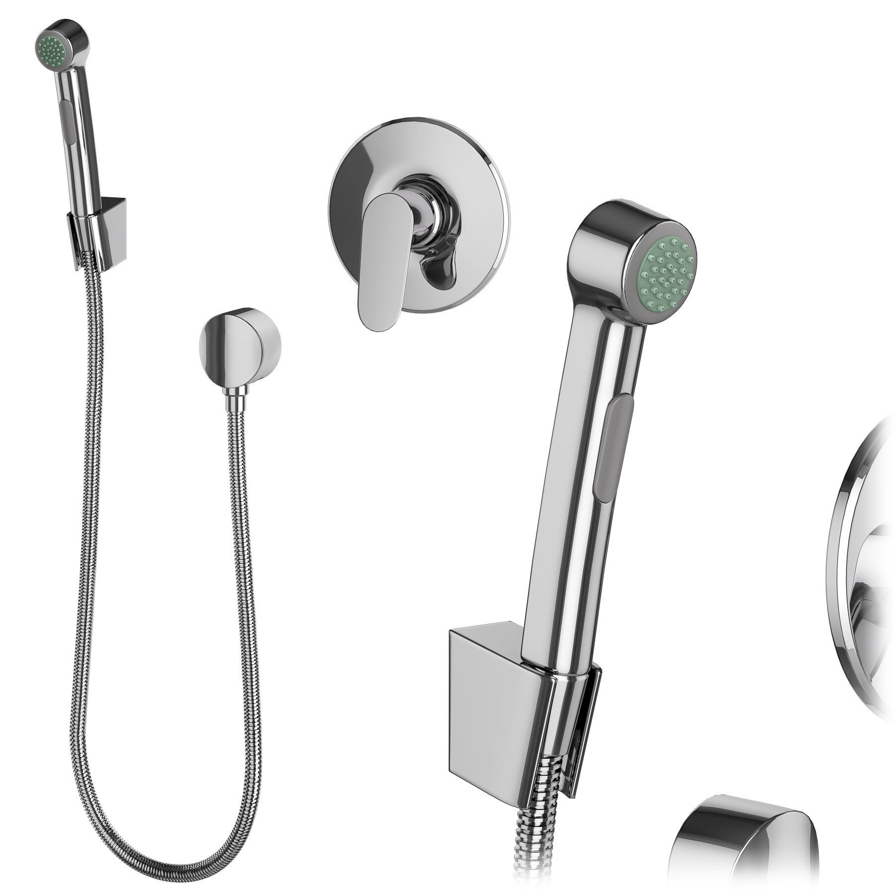 Faucets and shower systems Hansgrohe set 173 3D model_4
