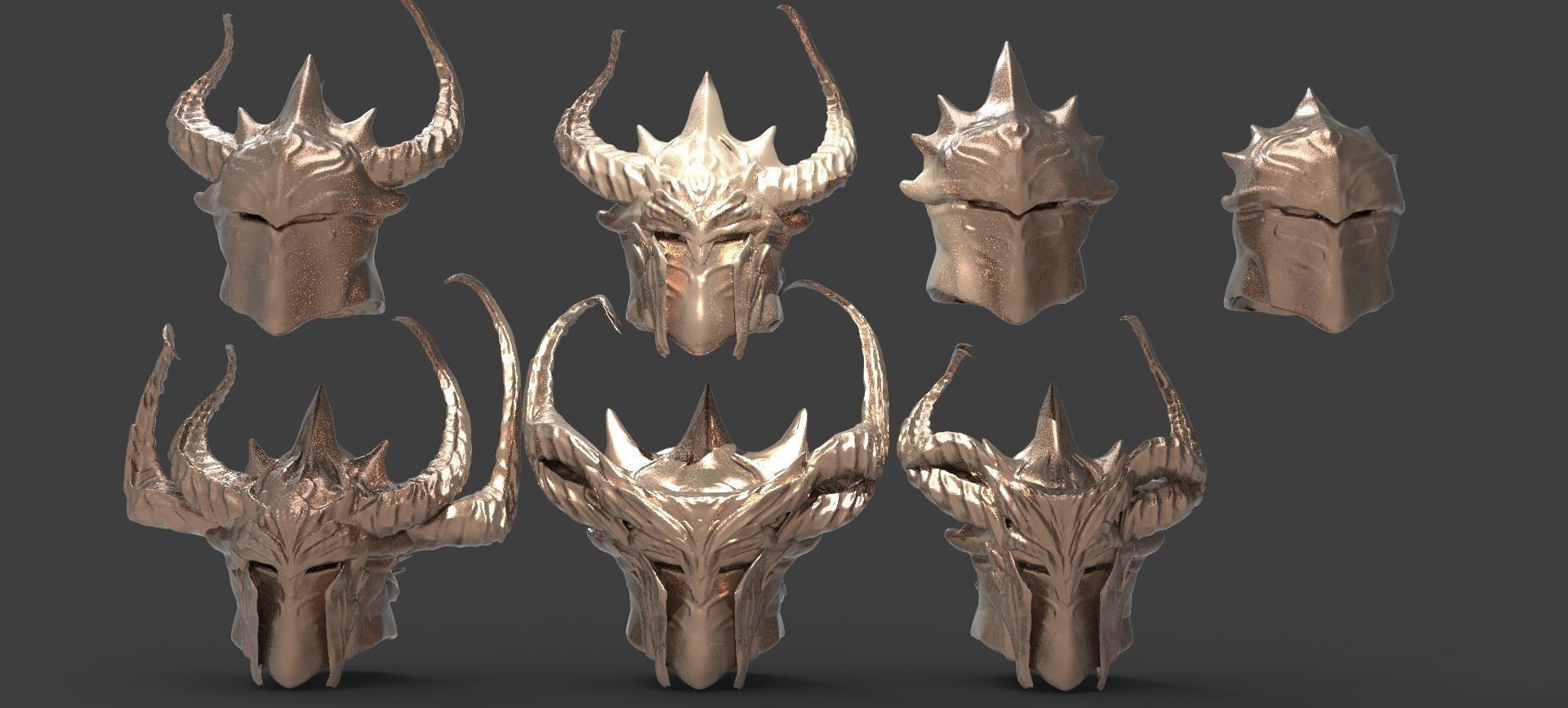 Thule Viking helmet Full collection 1 3D model_1