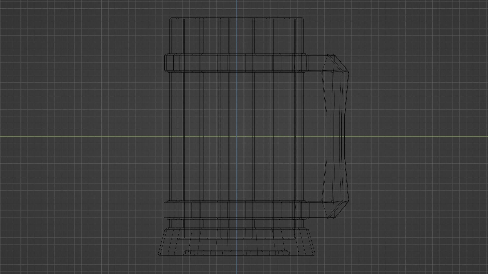 Stein two wooden mugs Low-poly 3D model_2