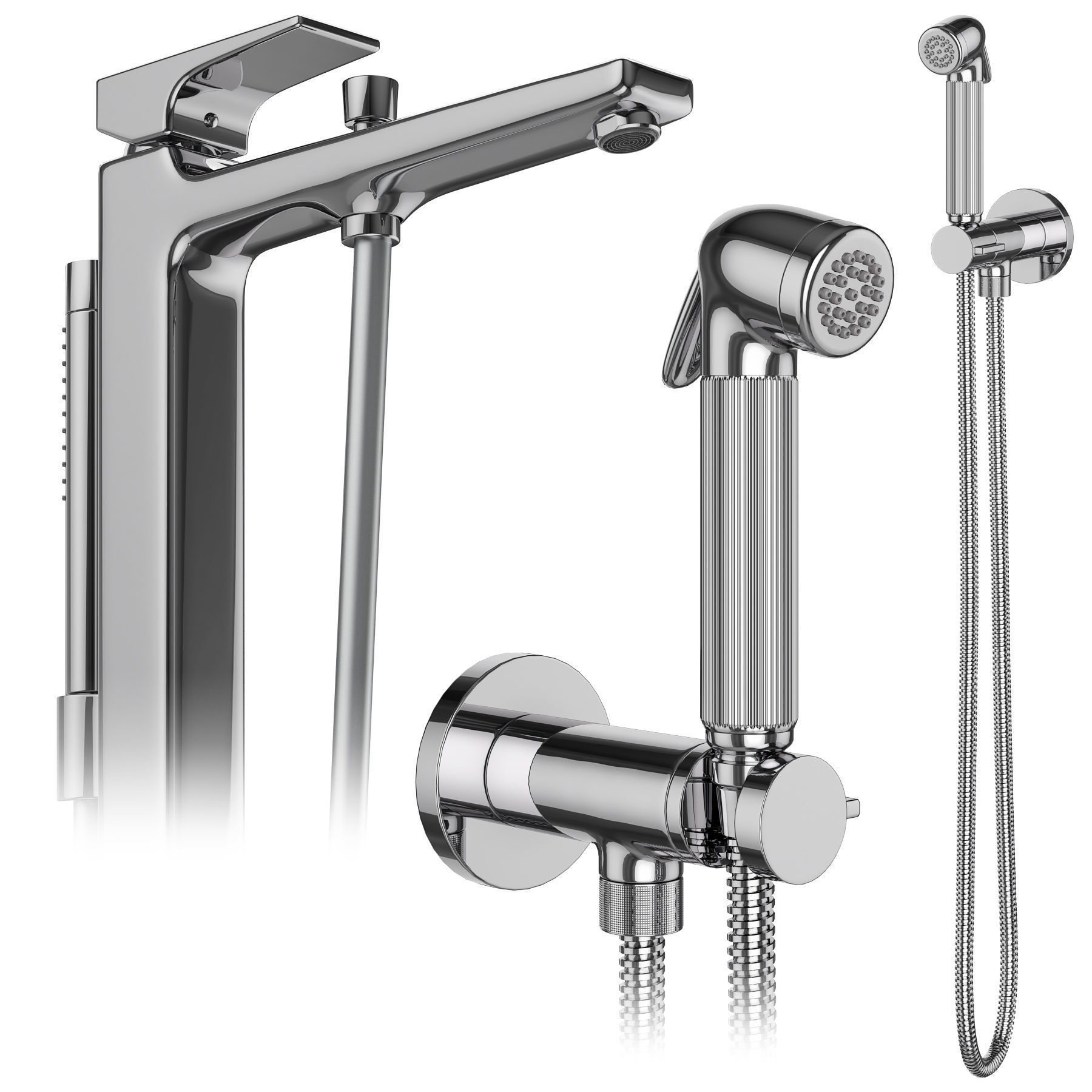 Faucets and shower systems Hansgrohe set 175 3D model_4