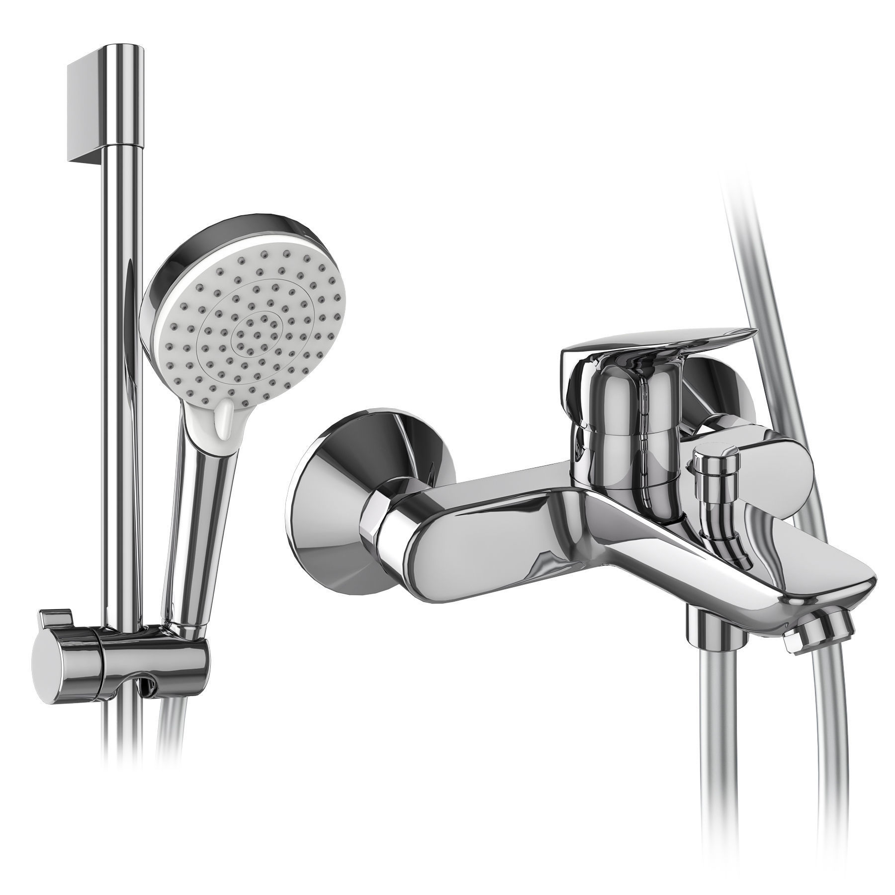 Faucets and shower systems Hansgrohe set 176 3D model_8
