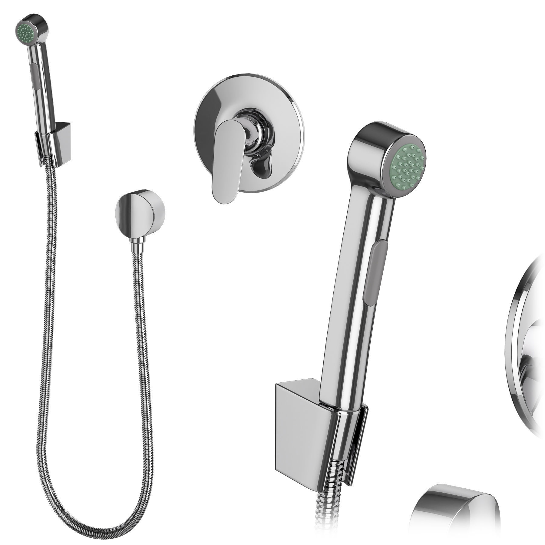 Faucets and shower systems Hansgrohe set 178 3D model_4