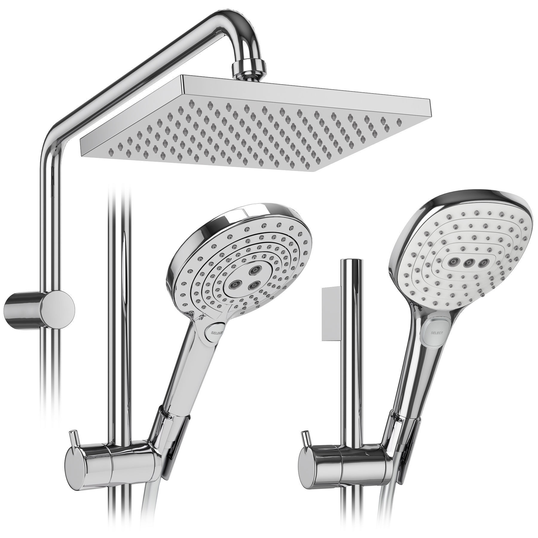 Faucets and shower systems Hansgrohe set 179 3D model_6