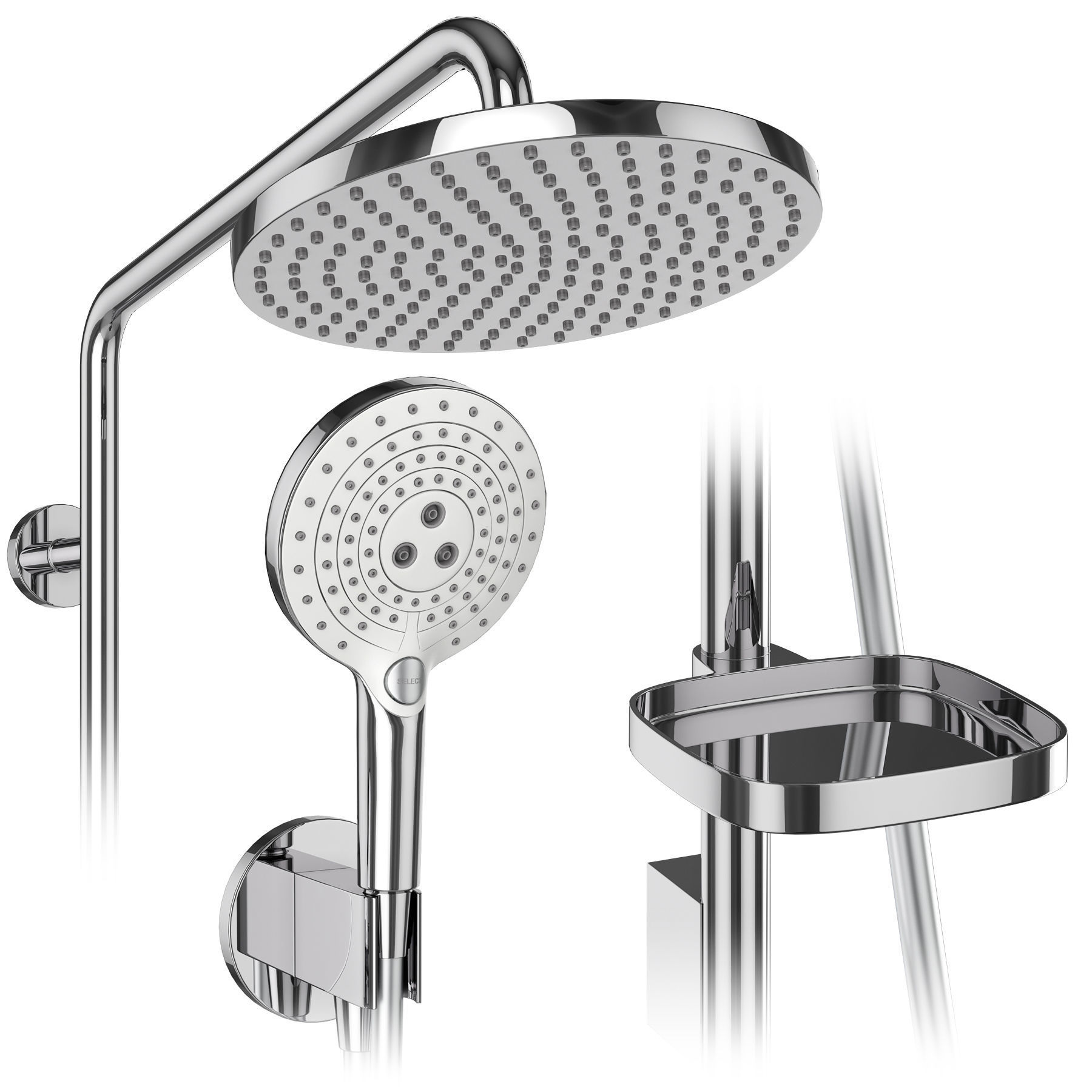 Faucets and shower systems Hansgrohe set 179 3D model_8