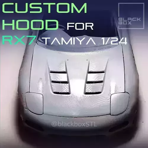 CUSTOM HOOD FOR RX7 TAMIYA 1-24 MODELKIT