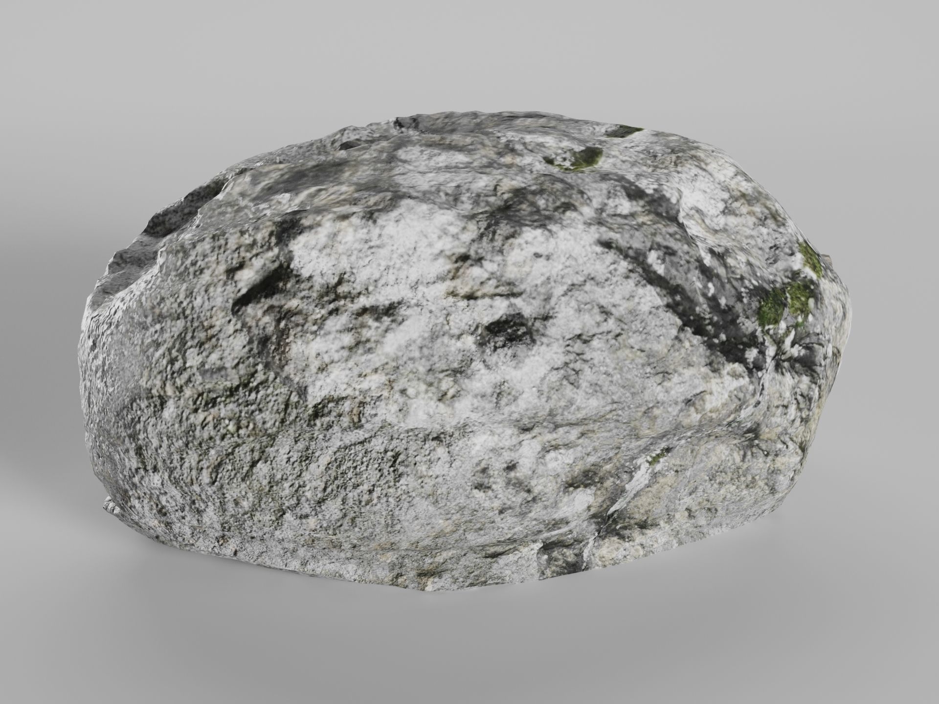Mossy Stone Free 3D model_4