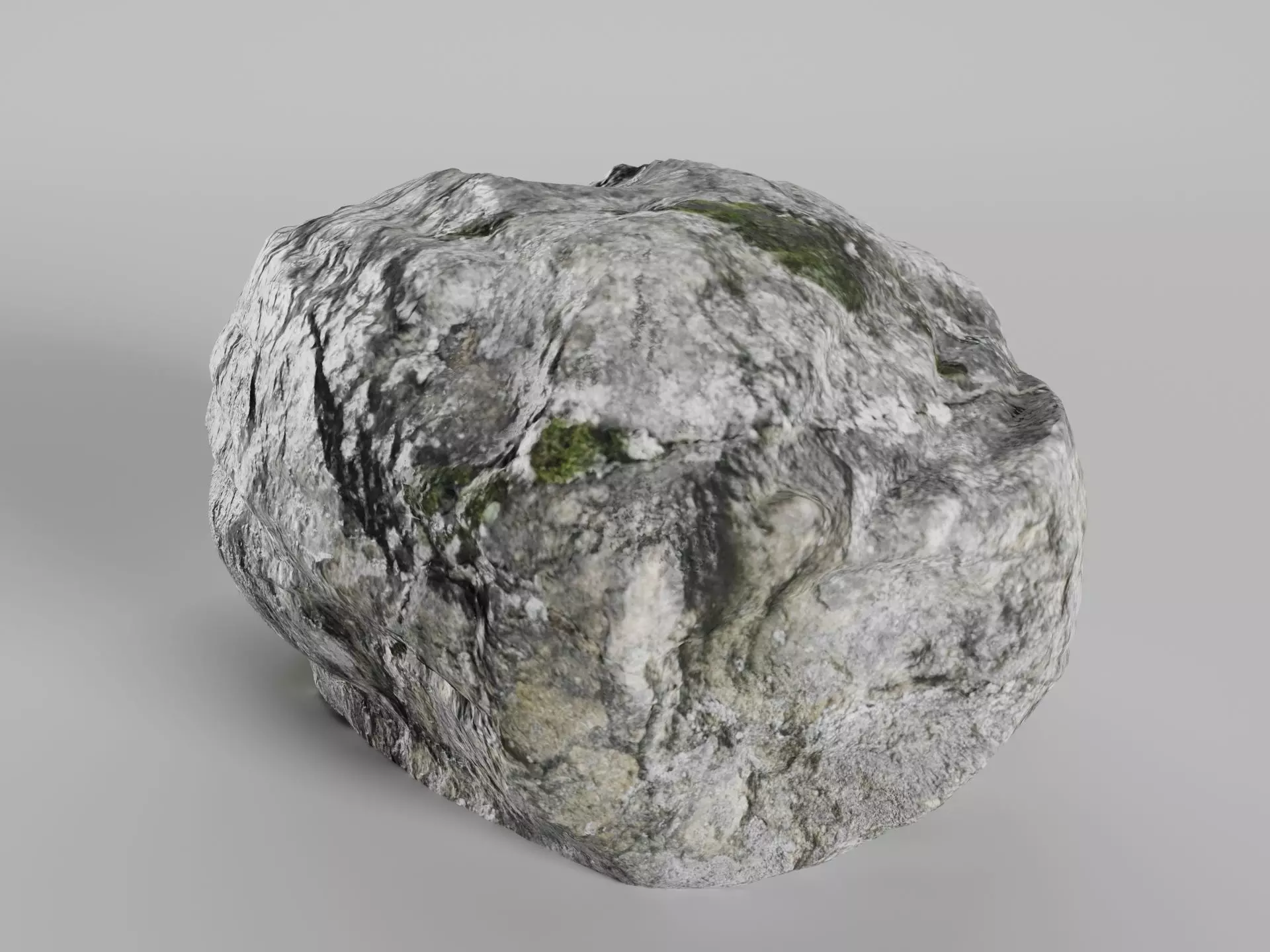 Mossy Stone Free 3D model_0
