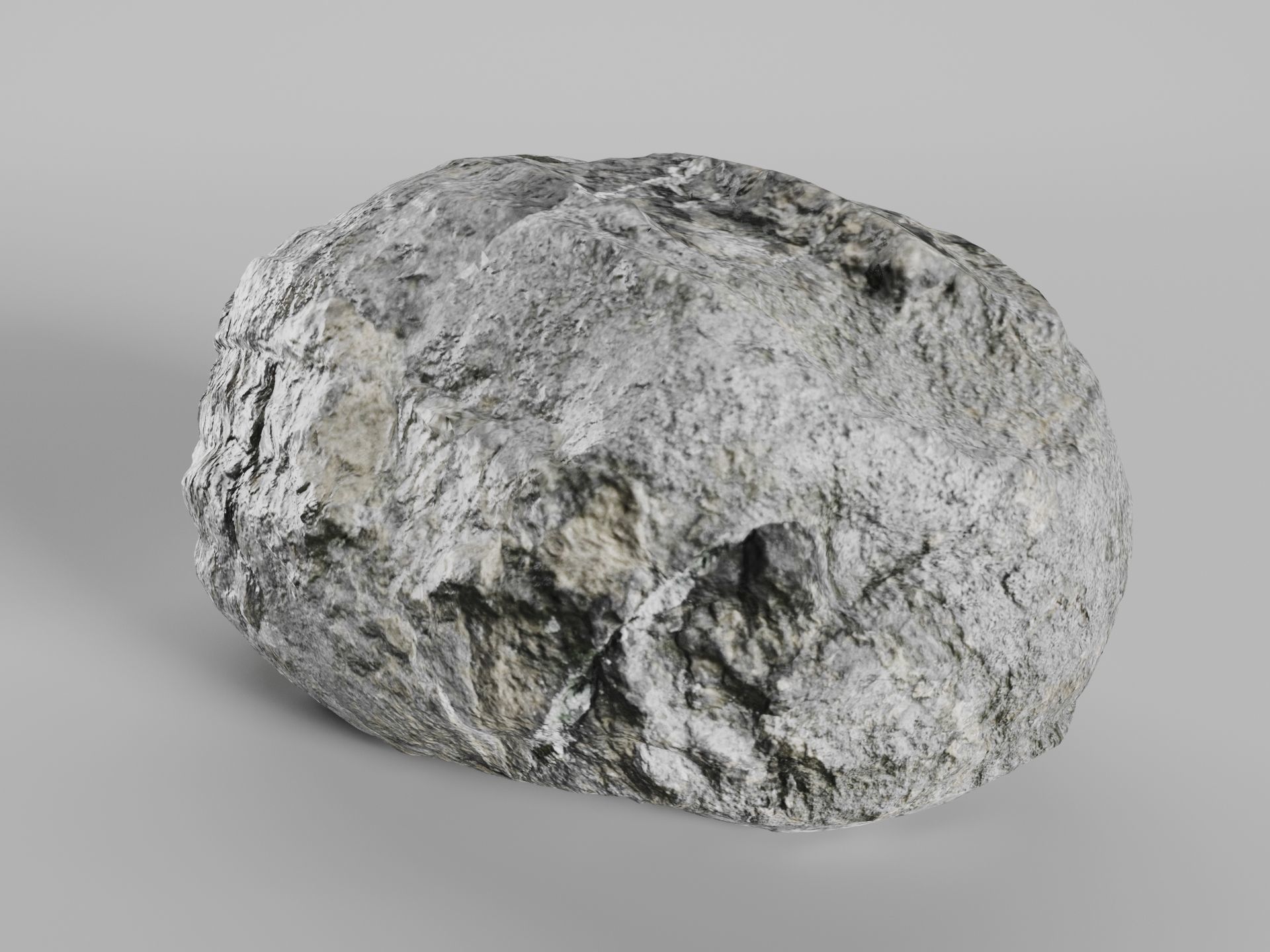 Mossy Stone Free 3D model_2