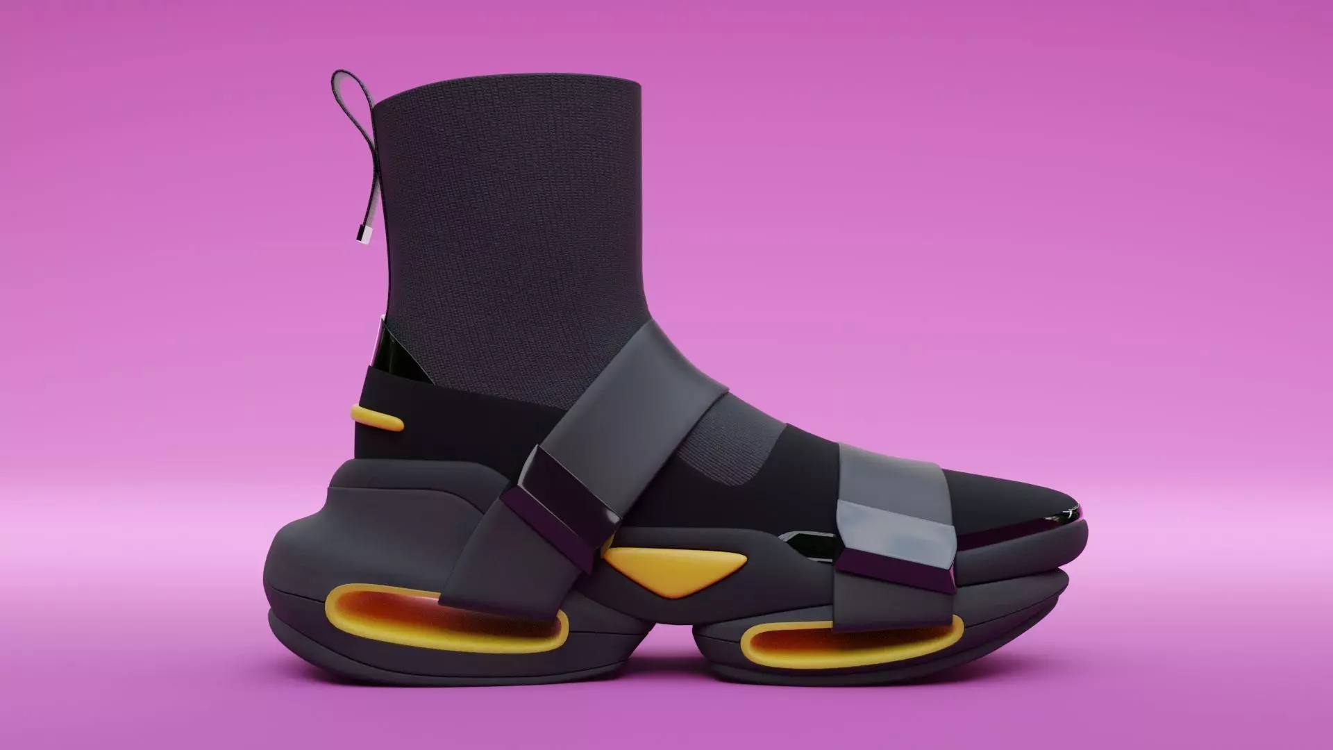 Sneakers shoe Low-poly 3D model