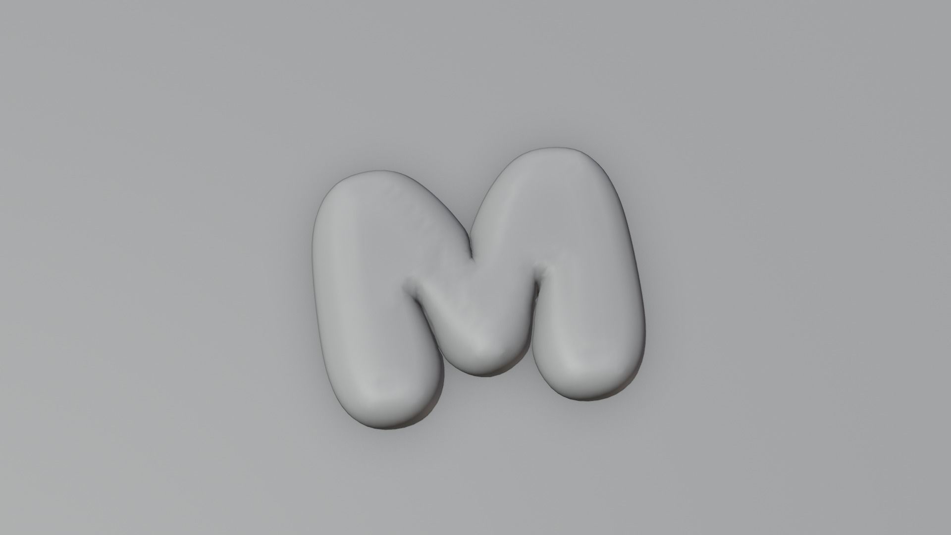 Balloon Letters with 4K textures 3D model_10