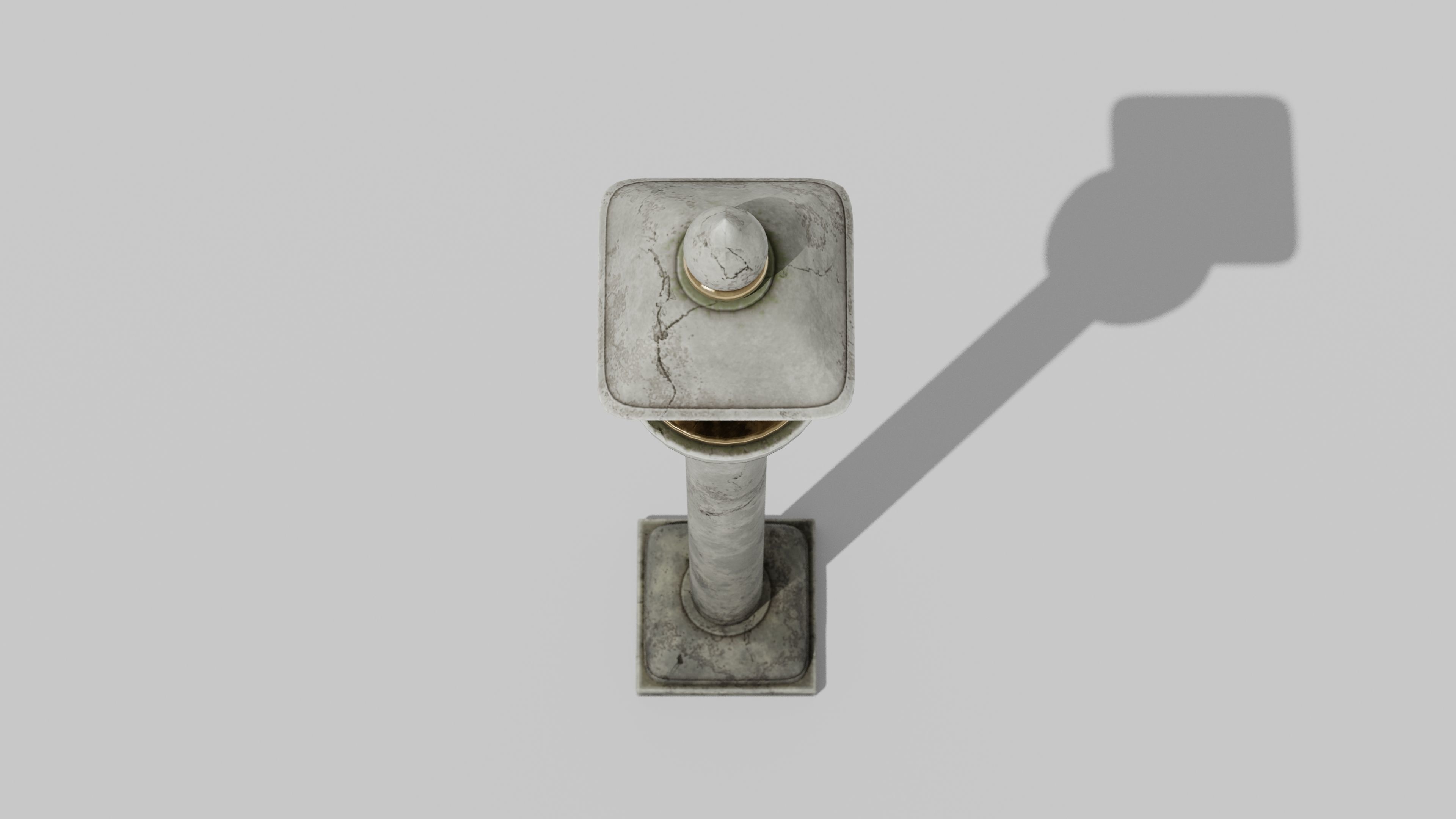 Japanese Furniture Kit - Outdoor Lamp A Low-poly 3D model_5