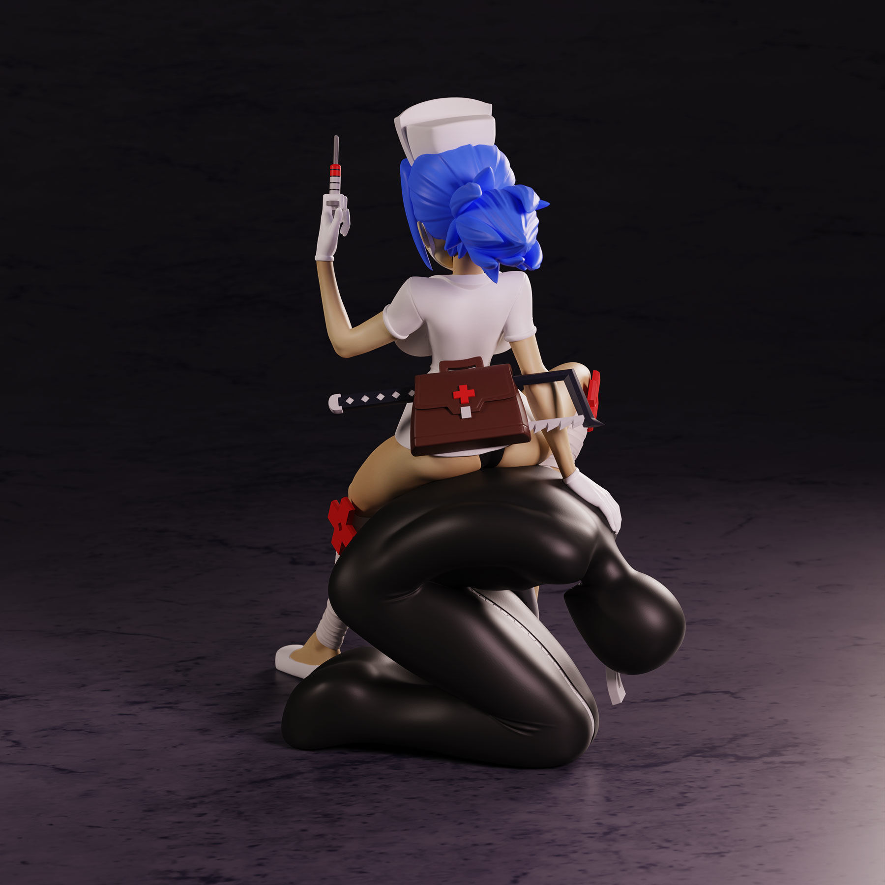 Skullgirls Valentine 3D print model_3