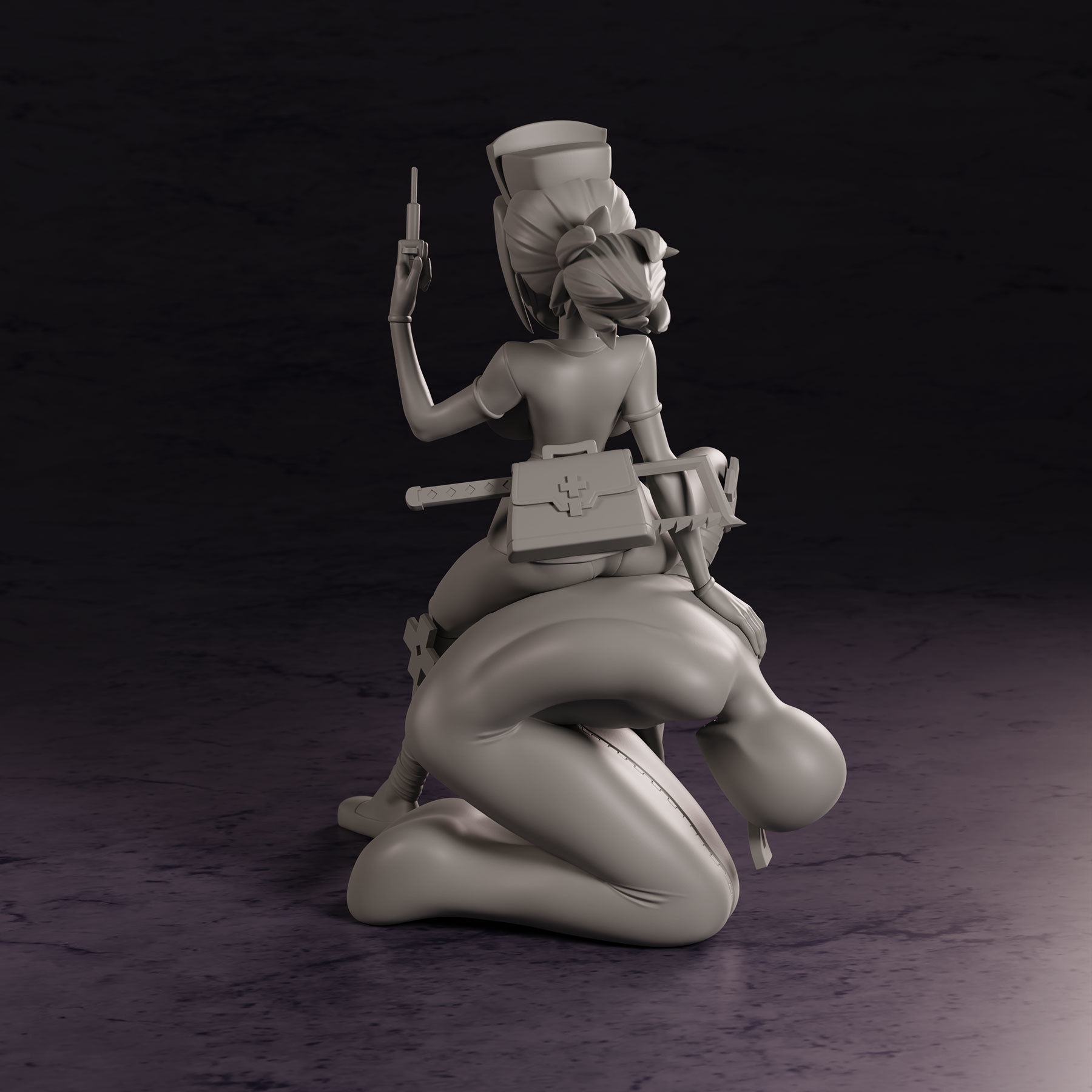 Skullgirls Valentine 3D print model_10