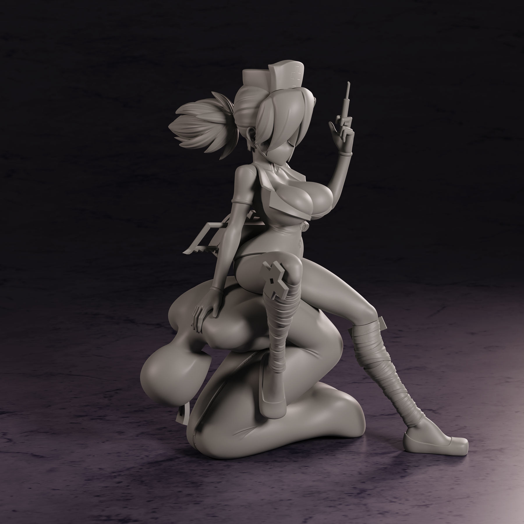 Skullgirls Valentine 3D print model_9