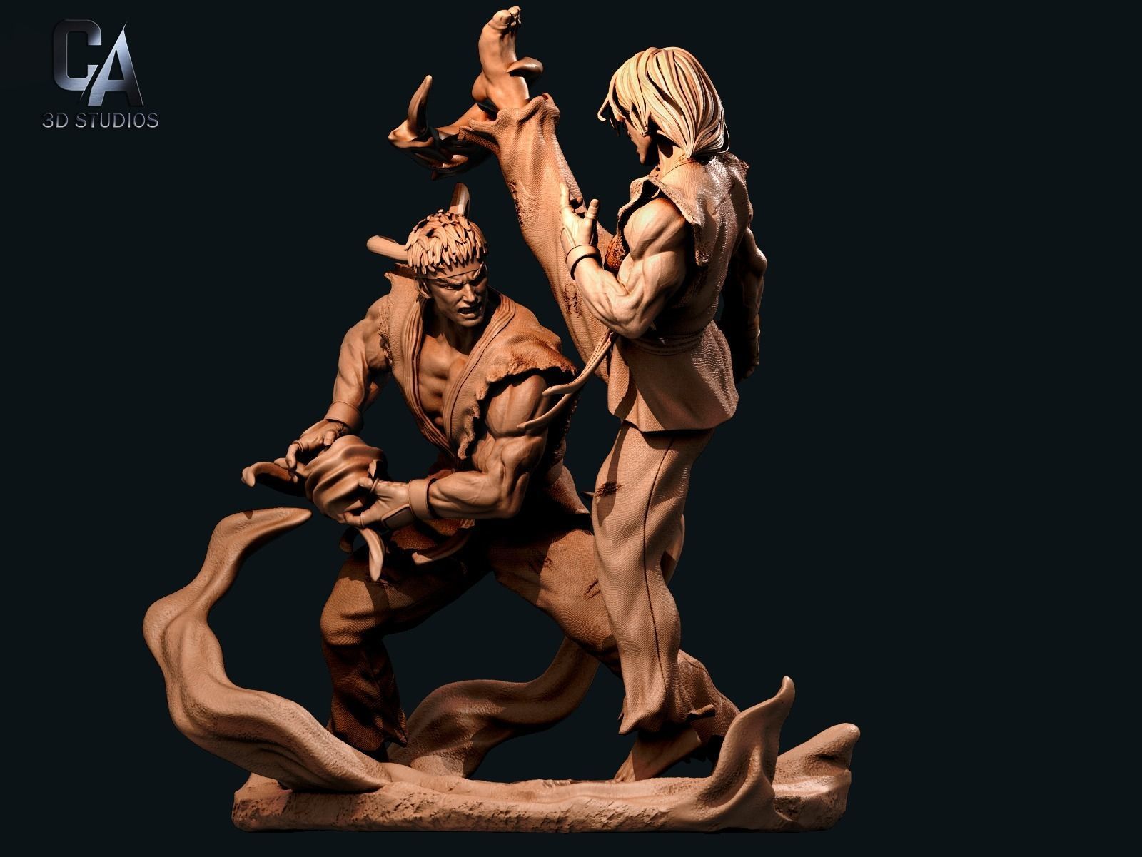 Ken and Ryu 3D Print 3D print model_5
