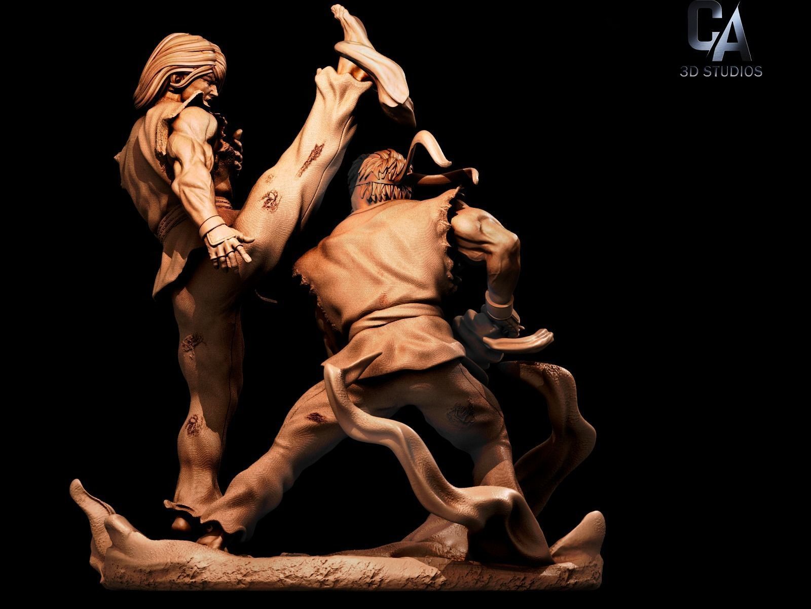 Ken and Ryu 3D Print 3D print model_7