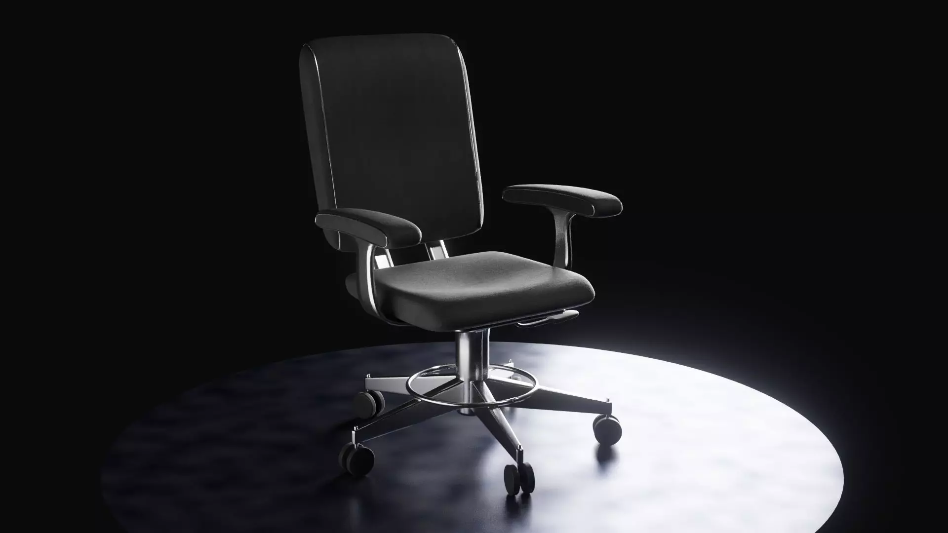 Simple Office Chair 3D model_0