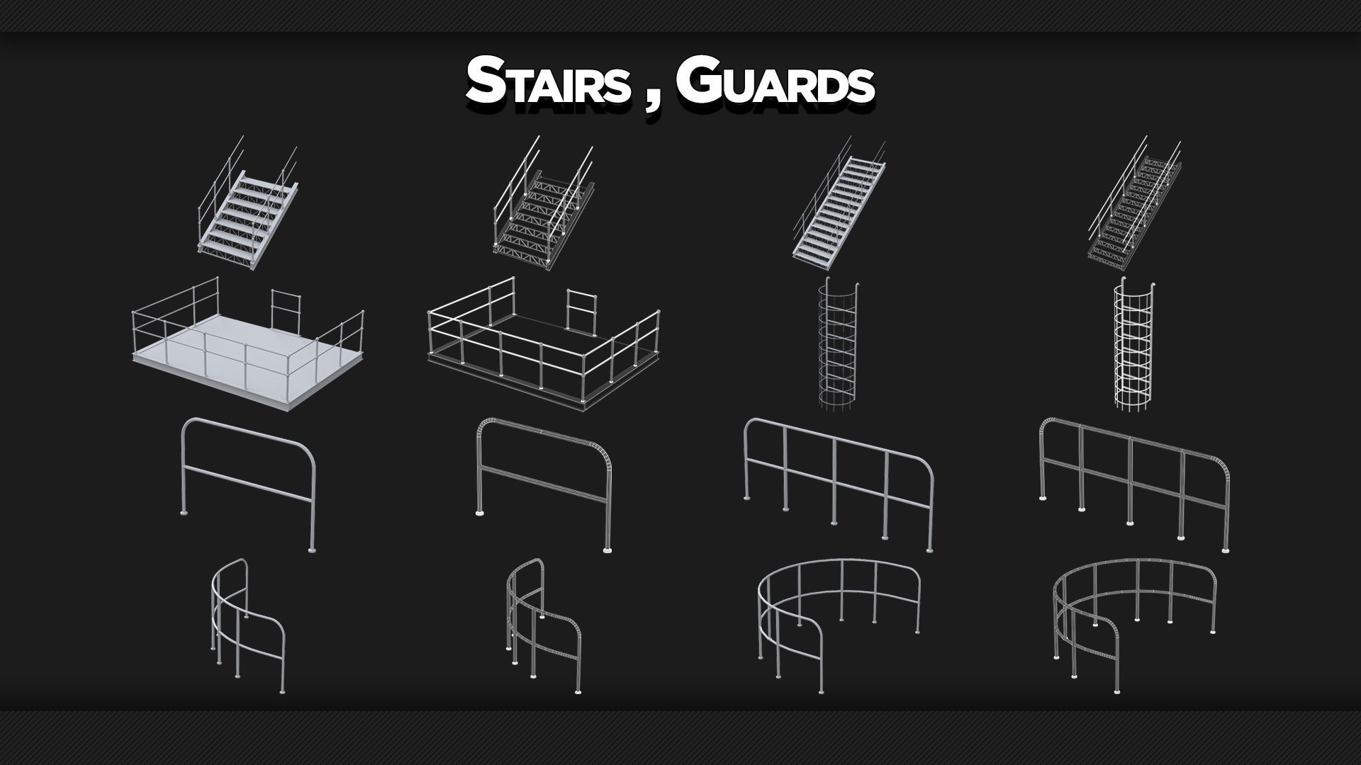 110 Factory Environment Props - KITBASH - VOL 02 3D model_3