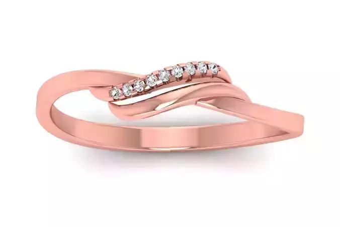 Solitaire  Engagement Women Light Weight Rings 3D print model