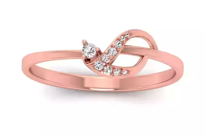 Solitaire Wedding Engagement Women Light Weight Rings