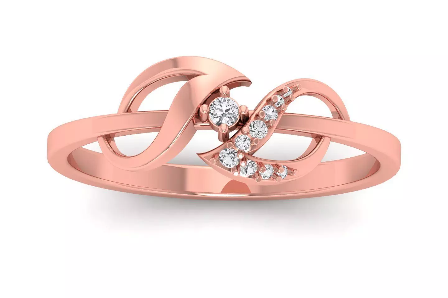 Solitaire Wedding Engagement Women Light Weight Rings 3D print model