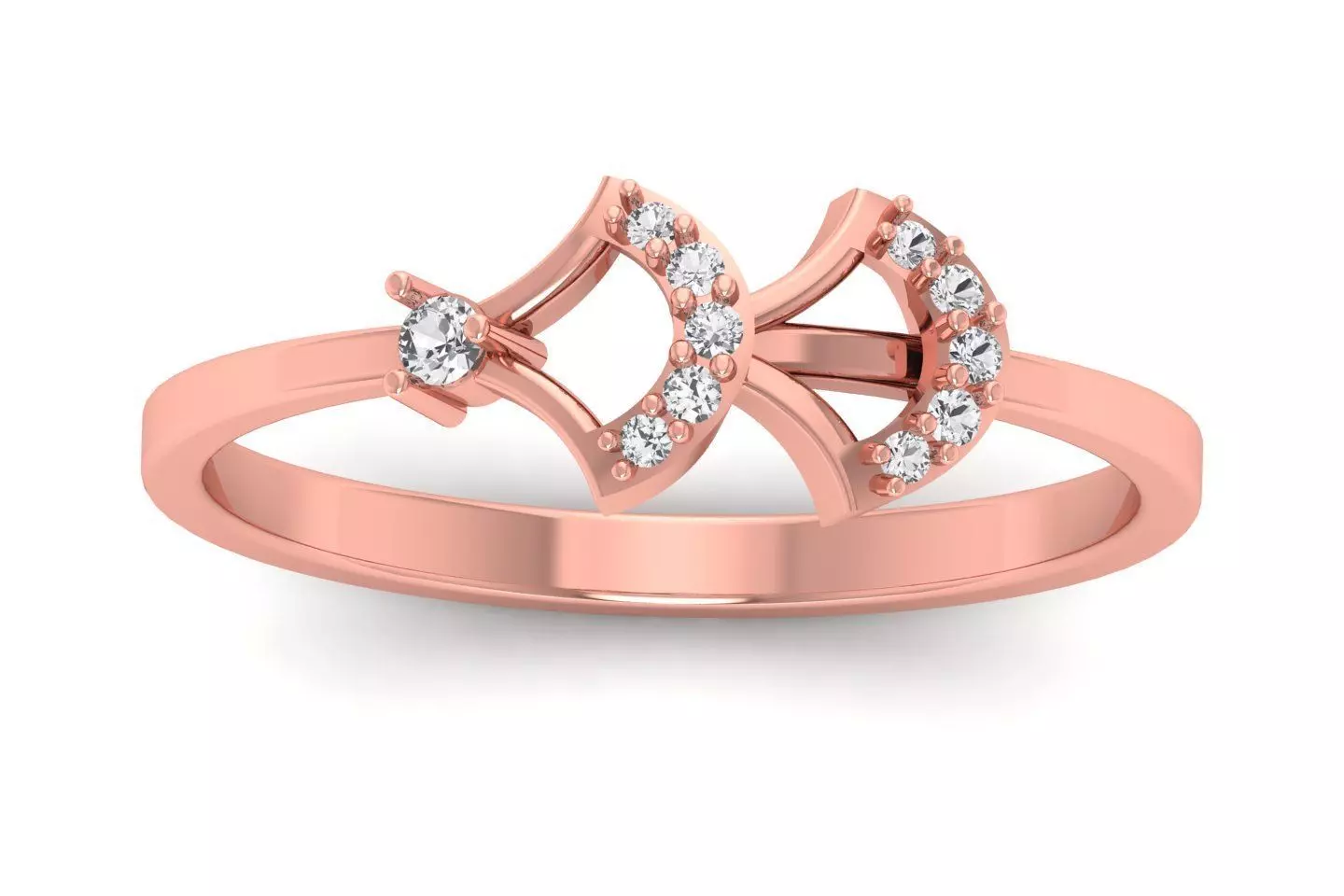 Solitaire Engagement Women Light Weight Rings 3D print model_0