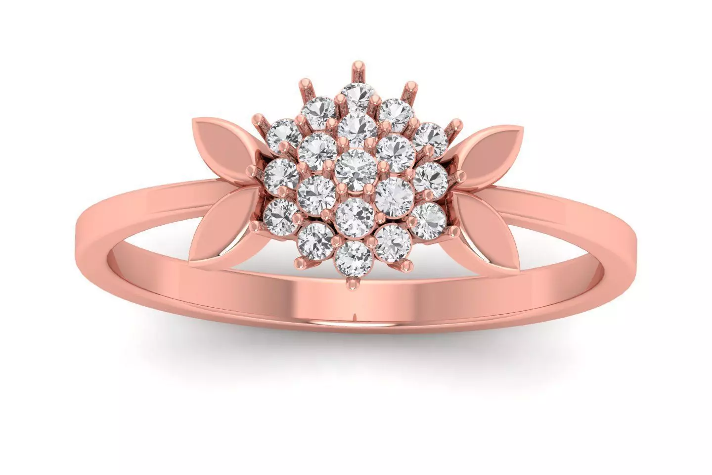 Solitaire Wedding Engagement Women Light Weight Rings 3D print model