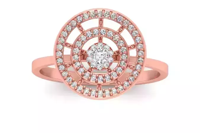 Solitaire Wedding Engagement Women Light Weight Rings 3D print model
