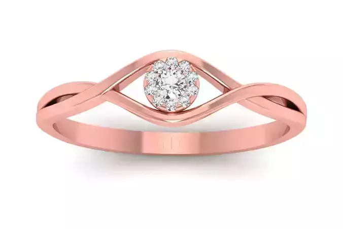 Solitaire Engagement Women Light Weight Rings 3D print model