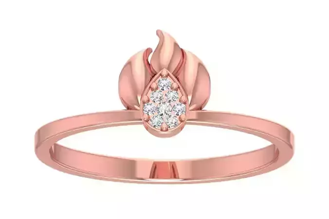 Solitaire Wedding Engagement Band Light Weight Rings