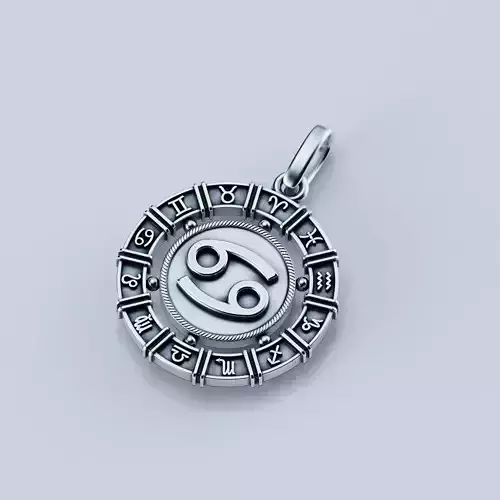 Pendant zodiac Cancer 