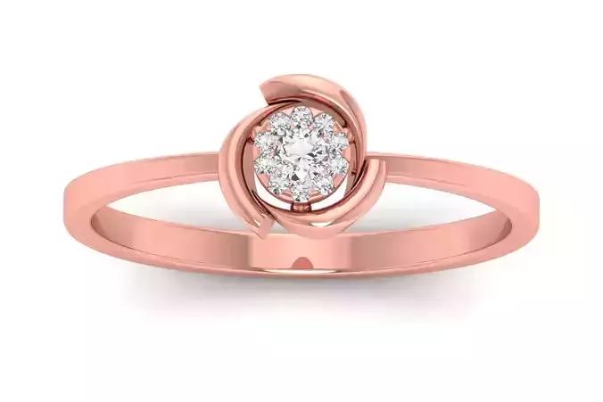 Solitaire Wedding Engagement Band Light Weight Rings