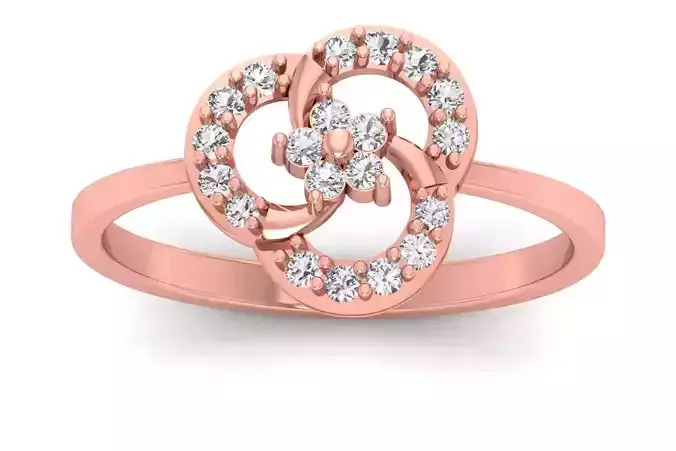 Solitaire Wedding Engagement Women Light Weight Rings 3D print model