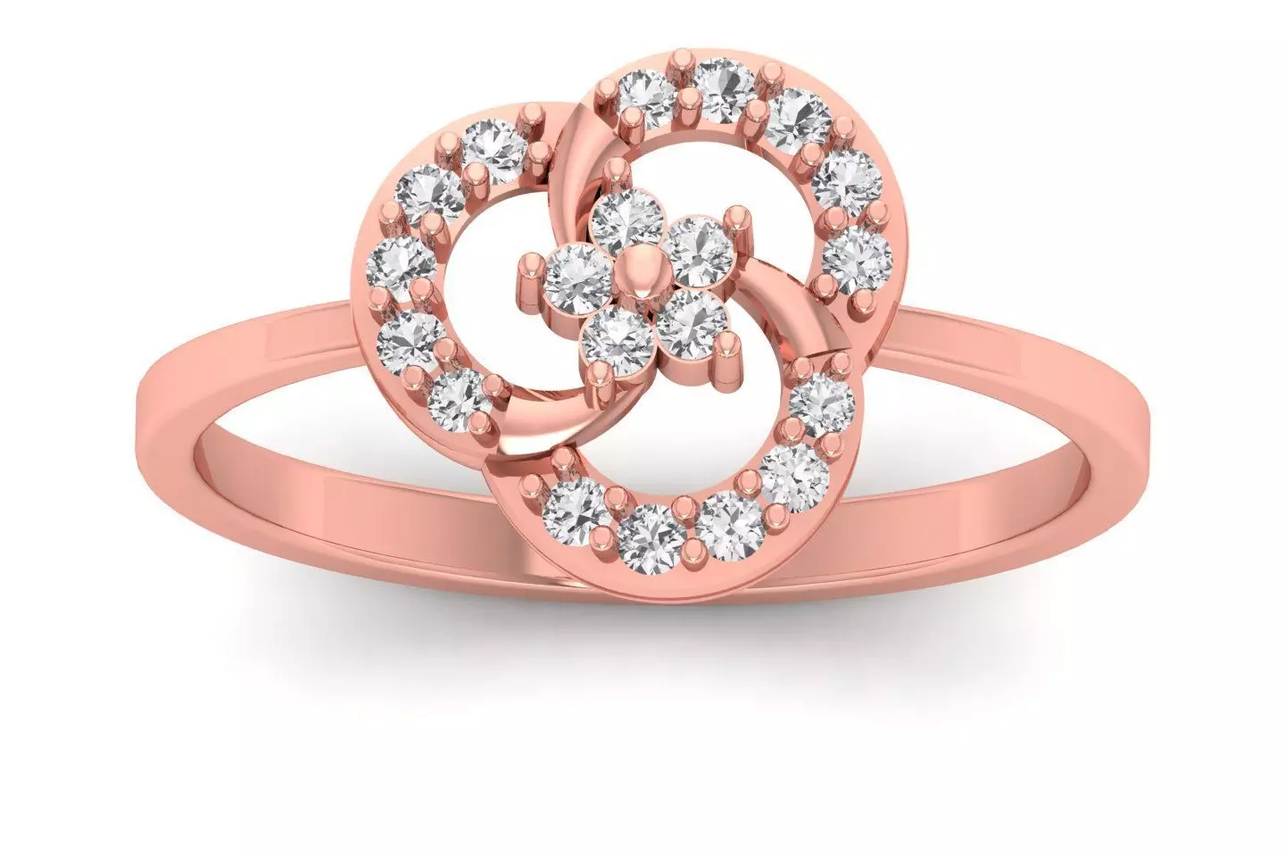 Solitaire Wedding Engagement Women Light Weight Rings 3D print model