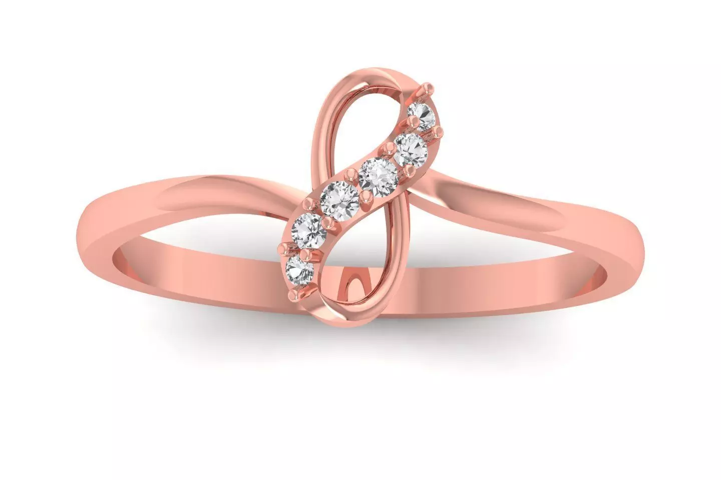 Solitaire Wedding Engagement Band Light Weight Rings 3D print model