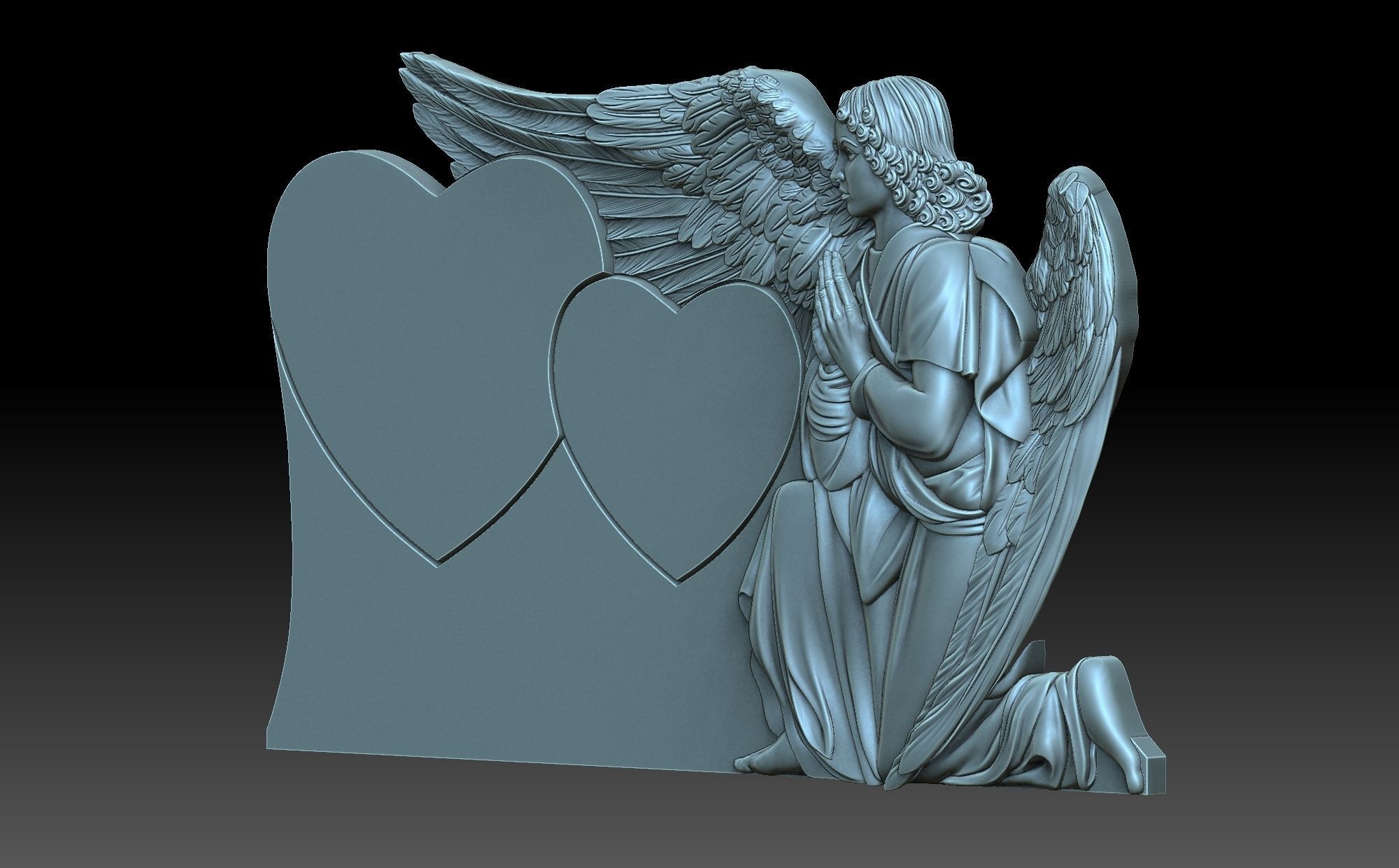 Grieving Angel 3D print model_1