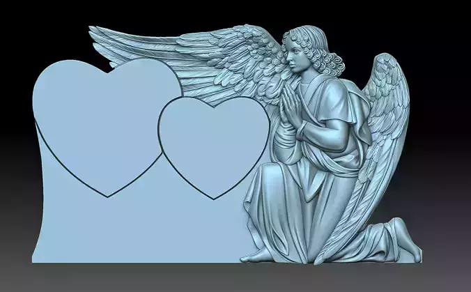 Grieving Angel 3D print model