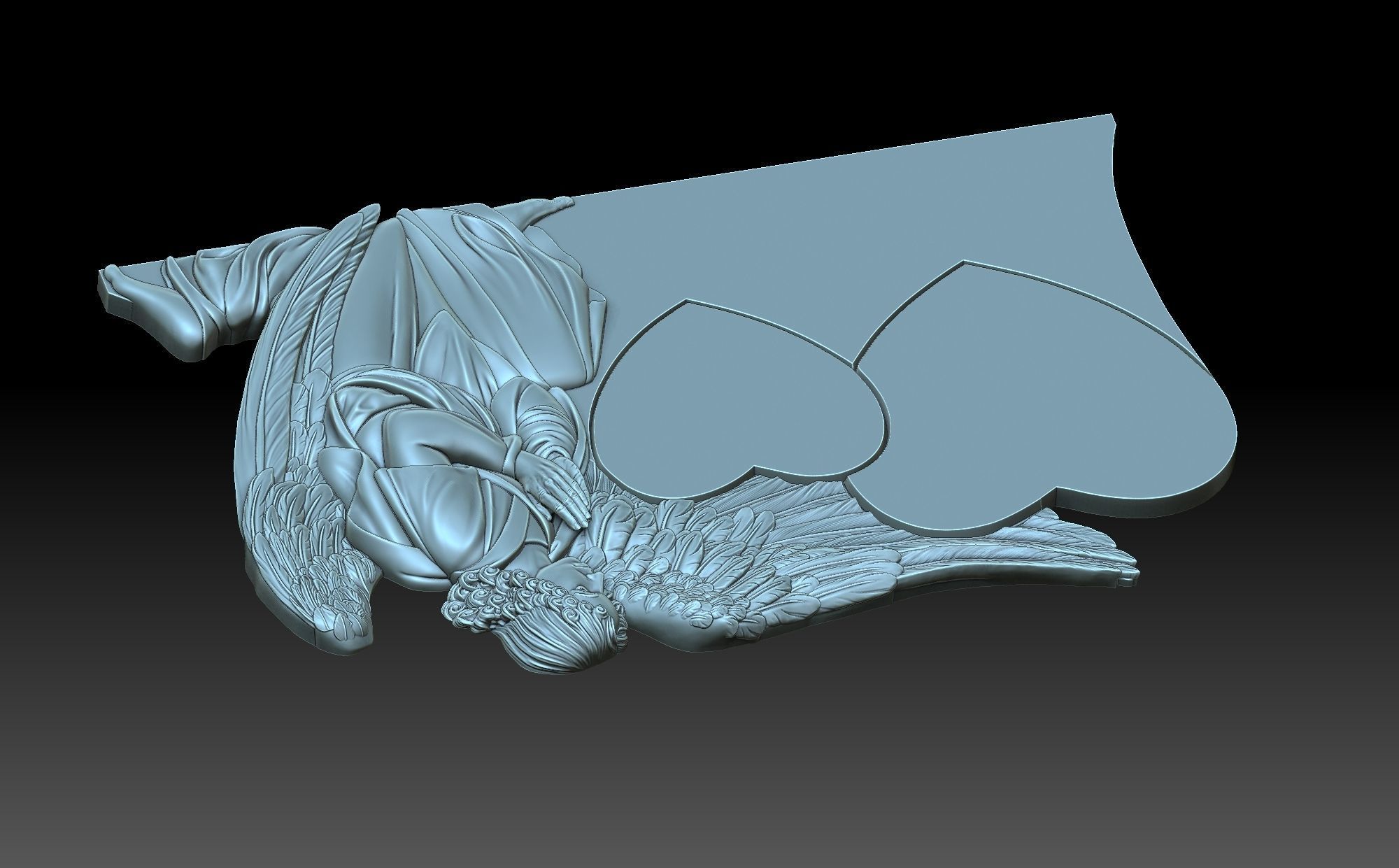 Grieving Angel 3D print model_6